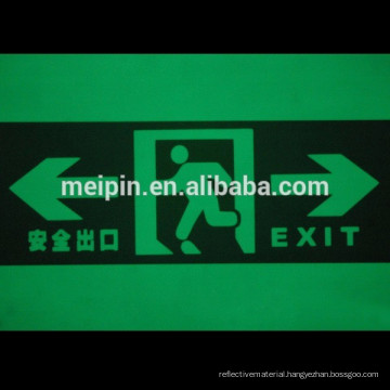 glow in dark exit sign